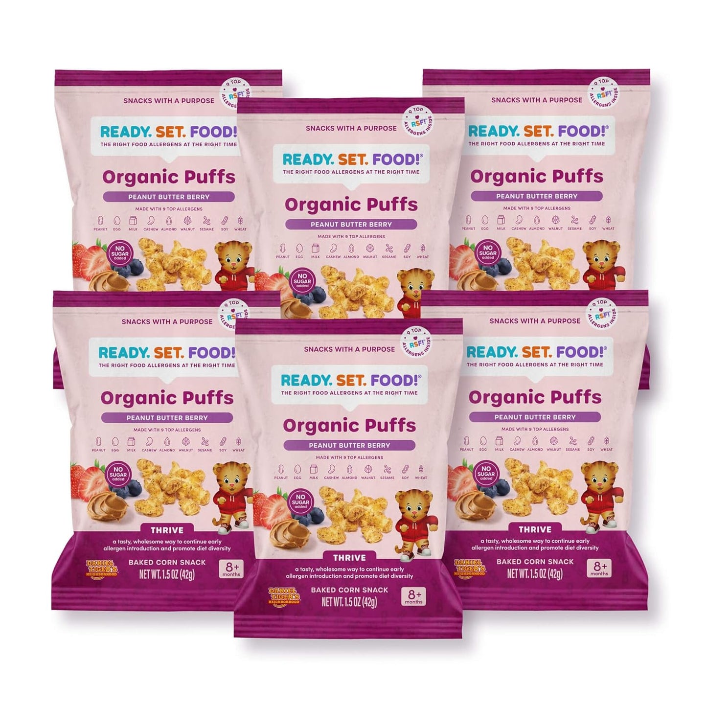 Ready Set Food Organic Puffs for Early Allergen Introduction