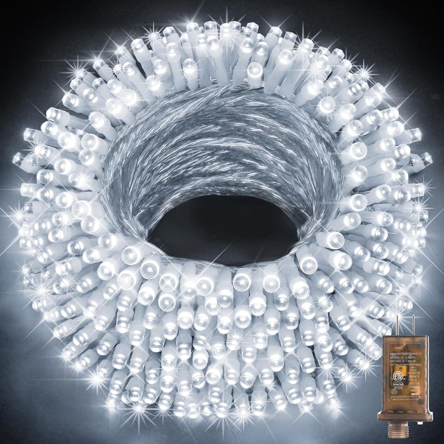 600ft LED String Lights for Outdoor Christmas & Holiday Decor