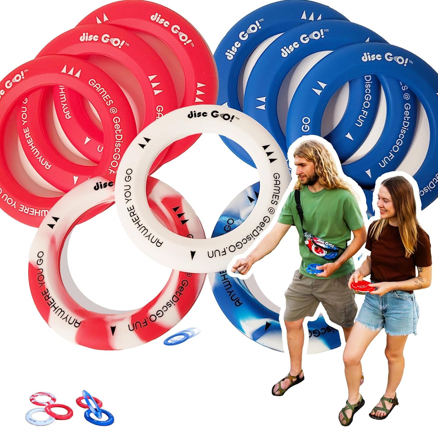 Portable Silicone Frisbee Fun for All Ages!