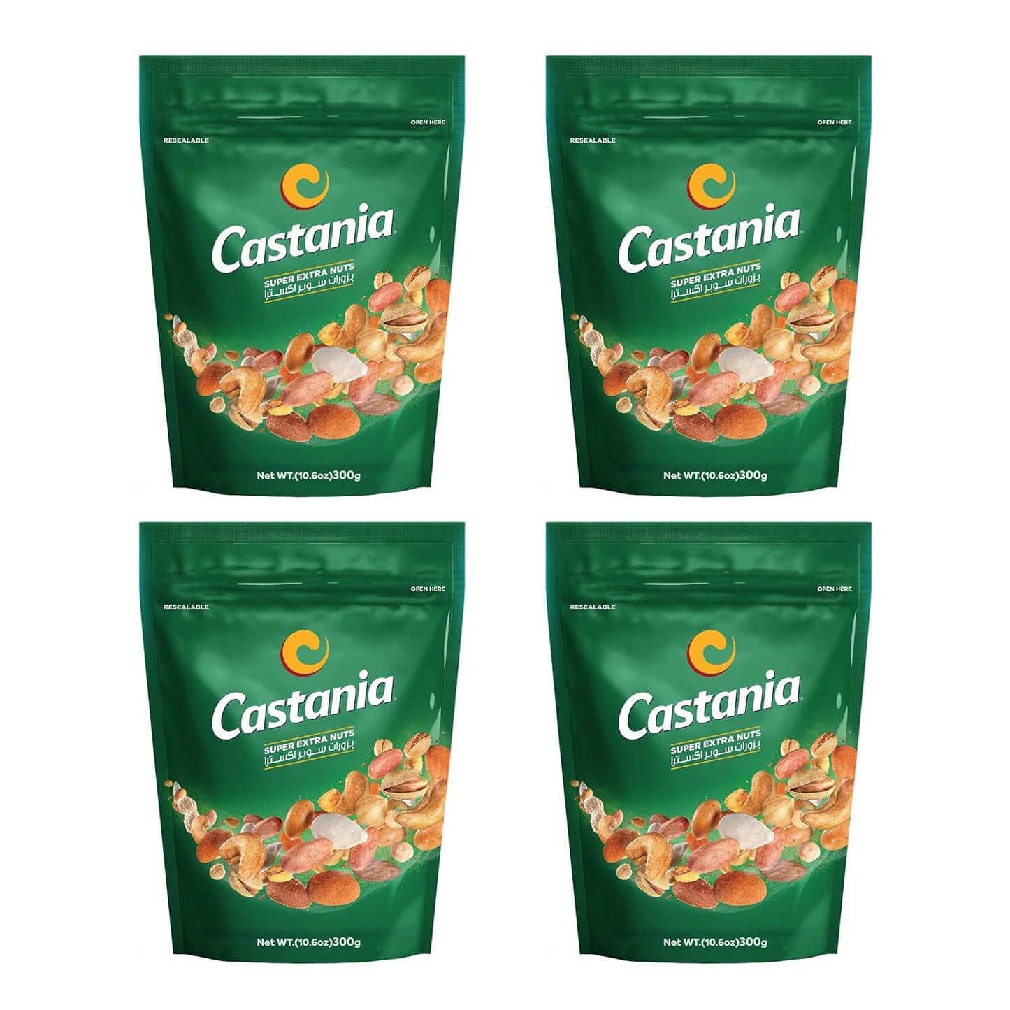 Castania BBQ Lebanese Mixed Nuts Super Extra Mix 10.6oz Pack