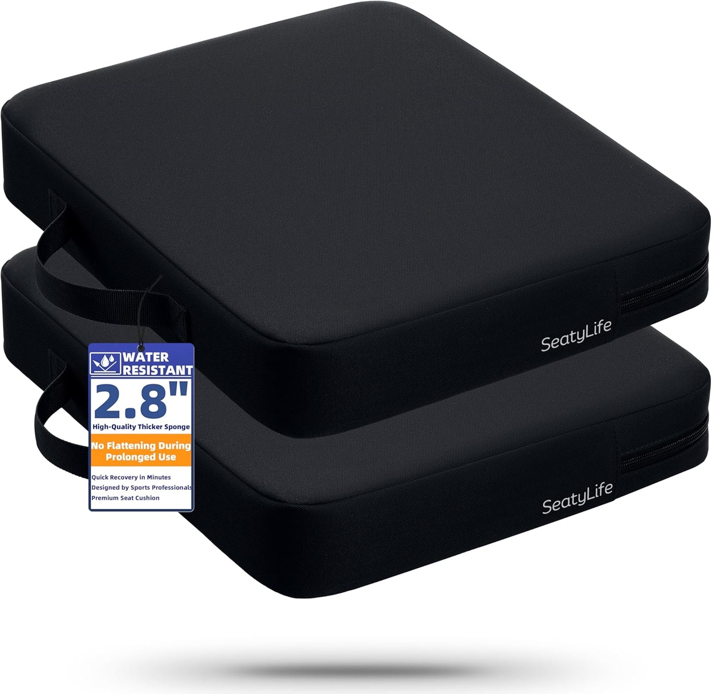2-Pack Waterproof Stadium Seat Cushions for Ultimate Comfort