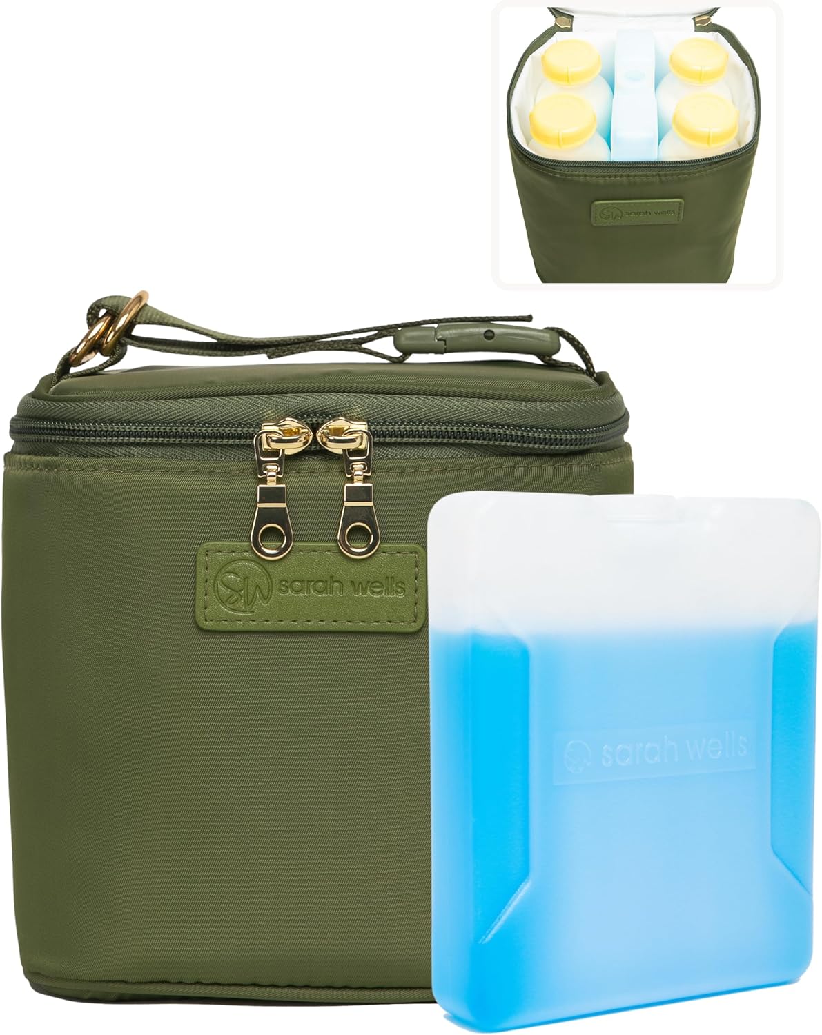Cold Gold Breastmilk Cooler Bag for Work, Travel & Daycare