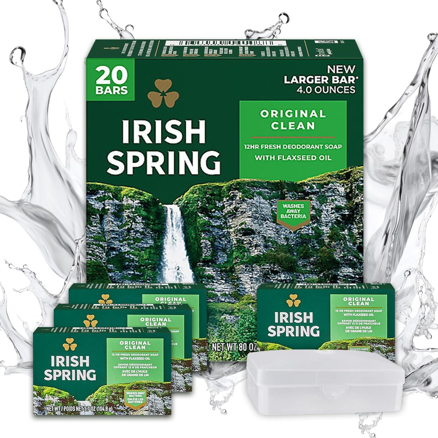 Irish Spring Bar Soap 20 Pack for Lasting Freshness and Clean