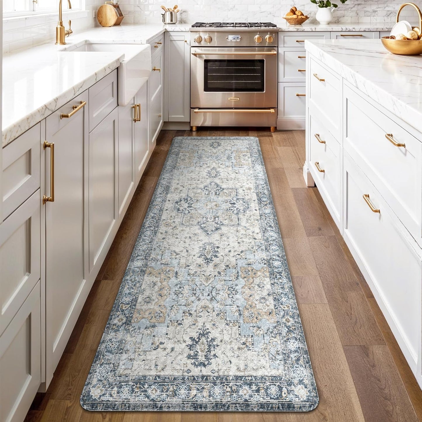 GENIMO Kitchen Mats for Floor - Washable Anti Fatigue Comfort Rug