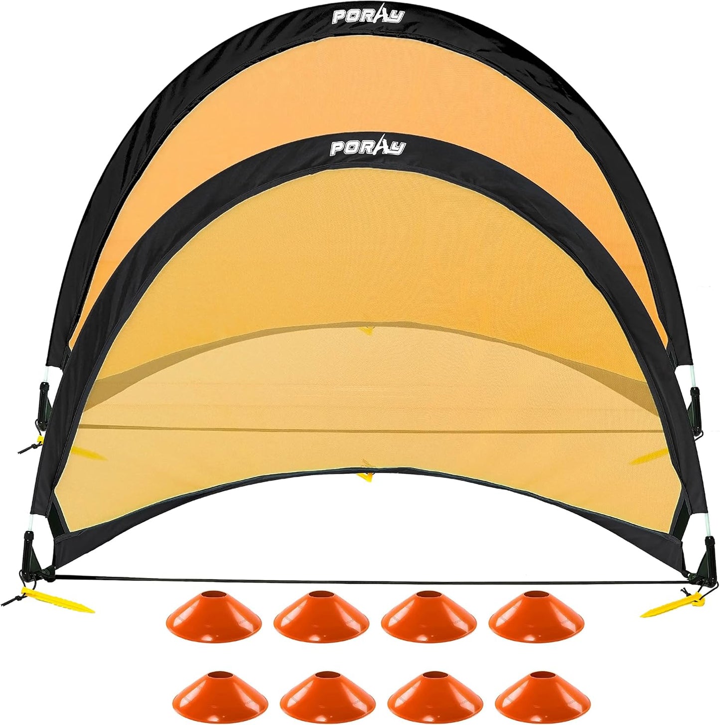 Poray Soccer Goal for Kids - Easy-up Portable Net Set