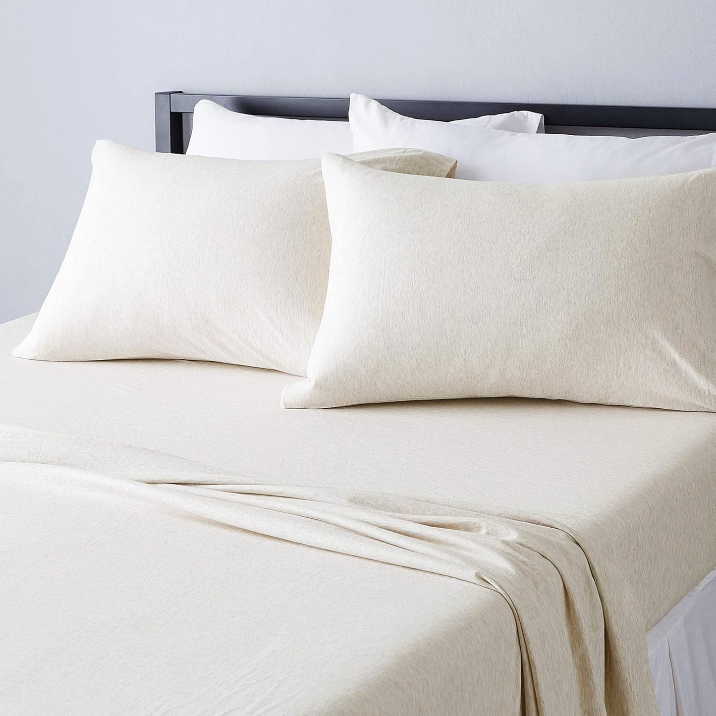 Basics King Bed Sheets Set - 100% Cotton Jersey Softness