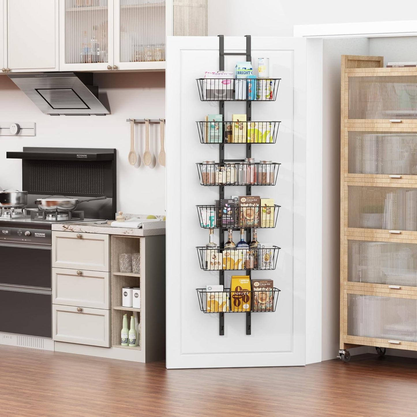 6-Tier Over The Door Pantry Organizer for Space-Saving Storage