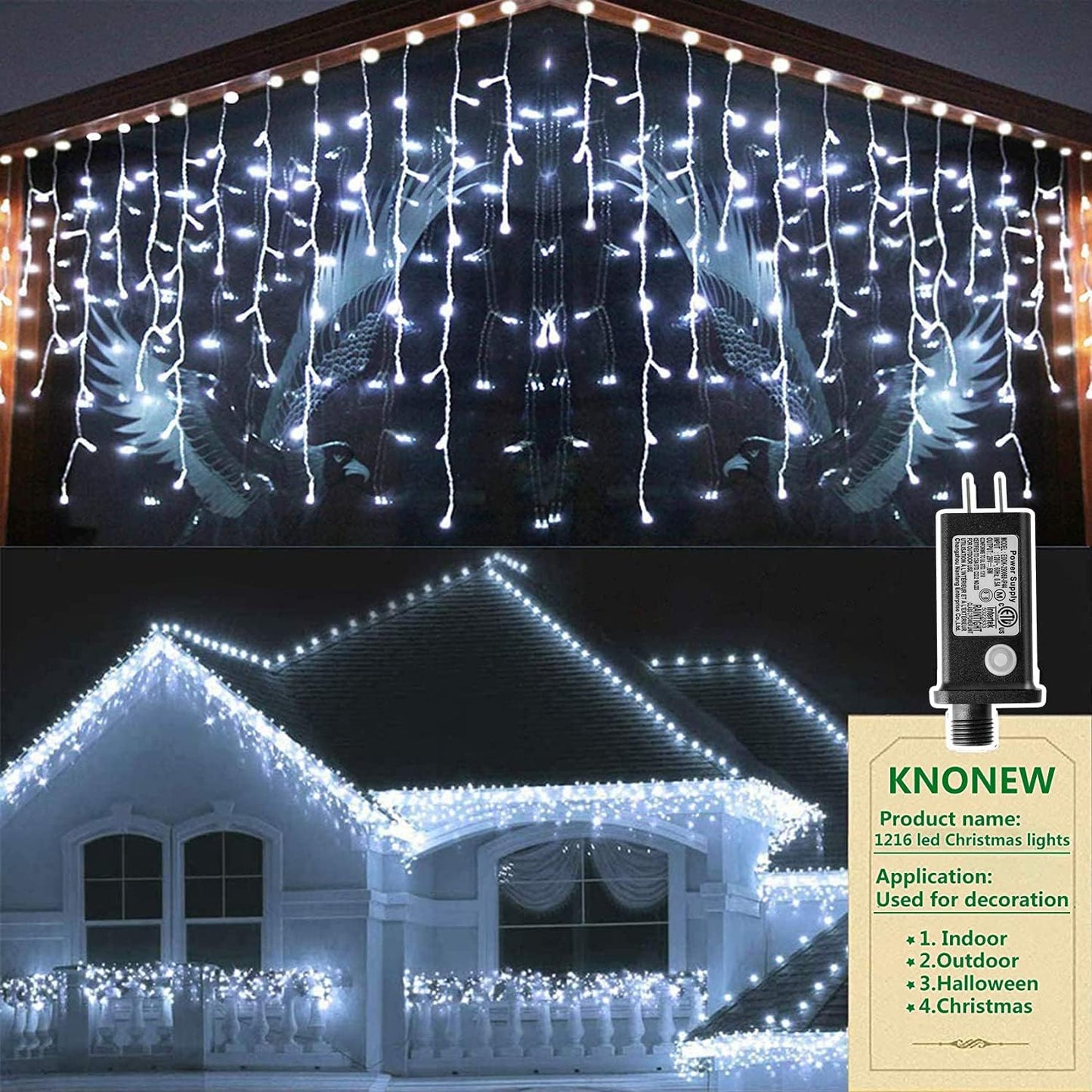99FT LED Christmas Lights for Outdoor and Indoor Decorations