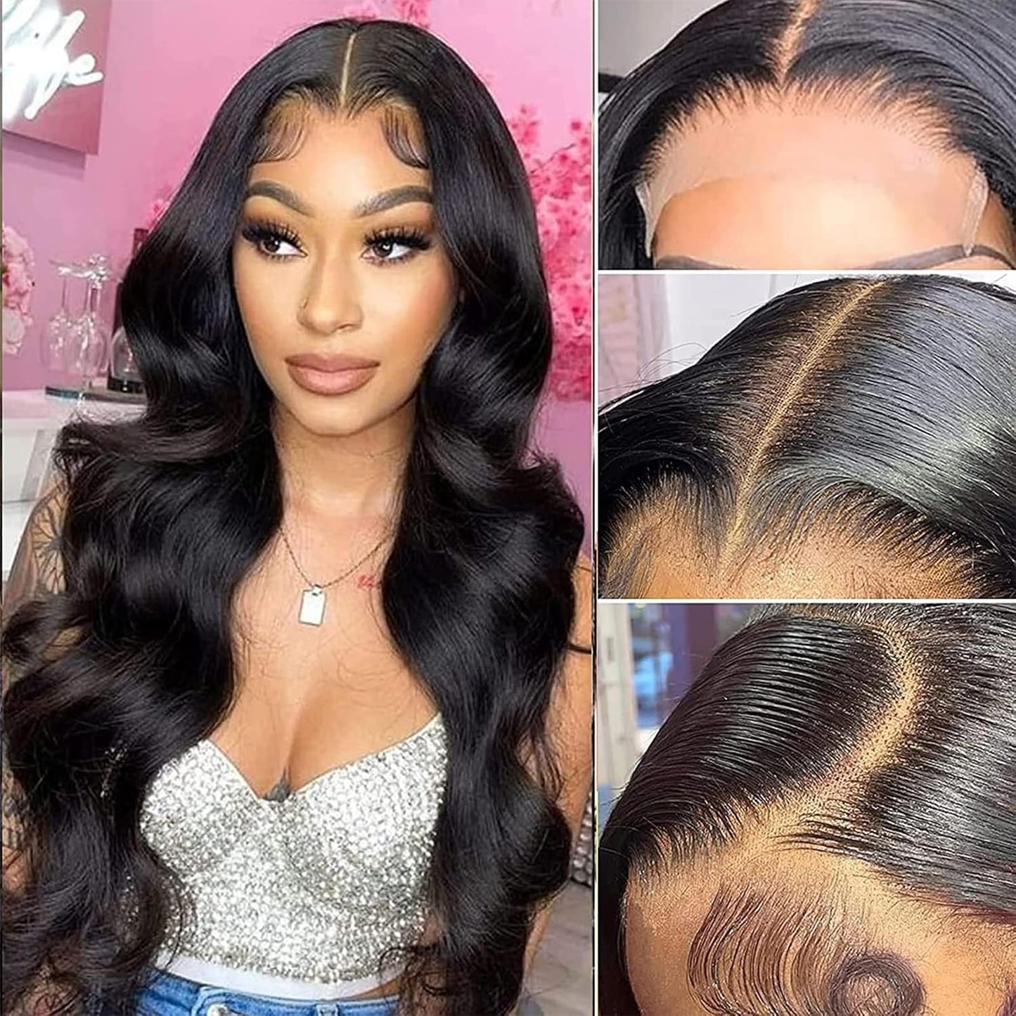 5x5 HD Lace Closure Wigs for Women - Body Wave Natural Look