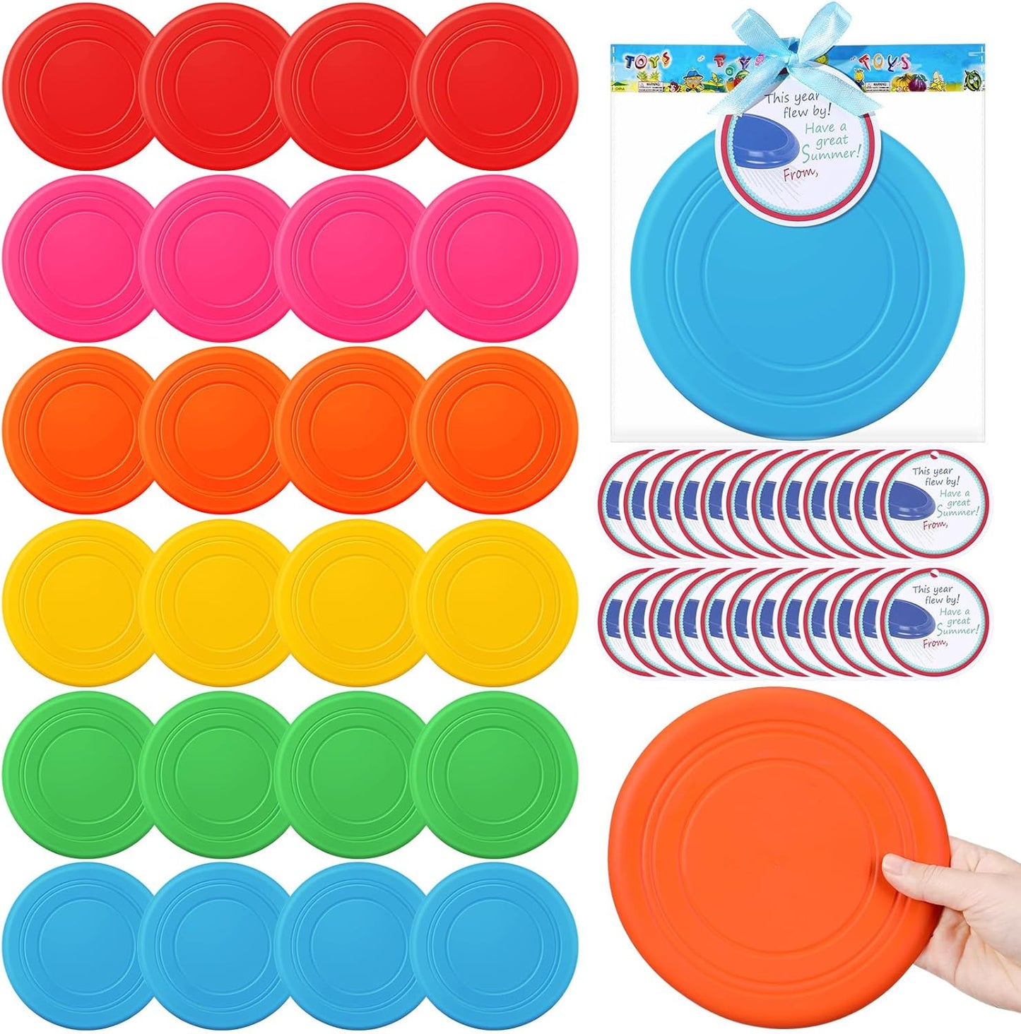 24-Piece Flying Disc Set: Ultimate Summer Fun Pack!