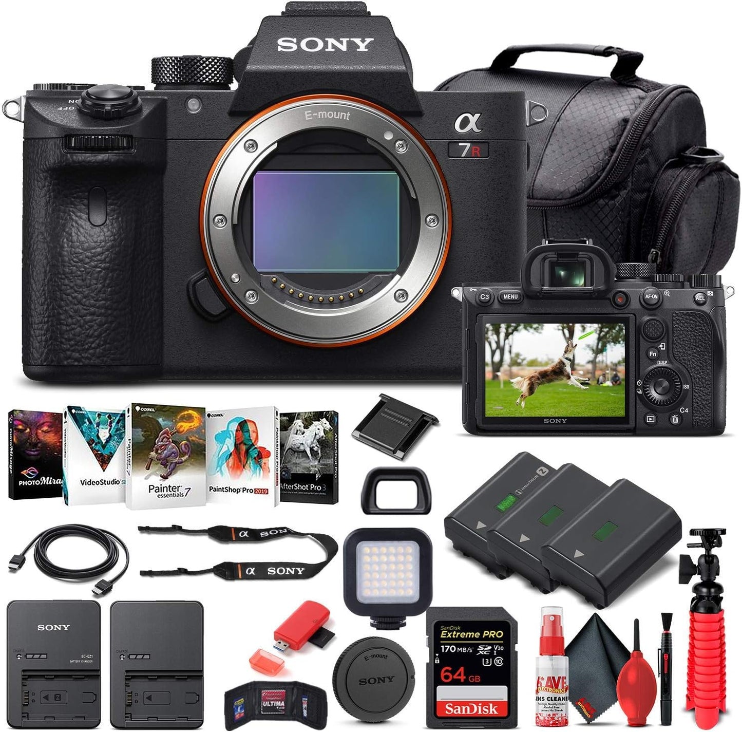 Sony Alpha a7R IV Mirrorless Digital Camera Bundle with Accessories