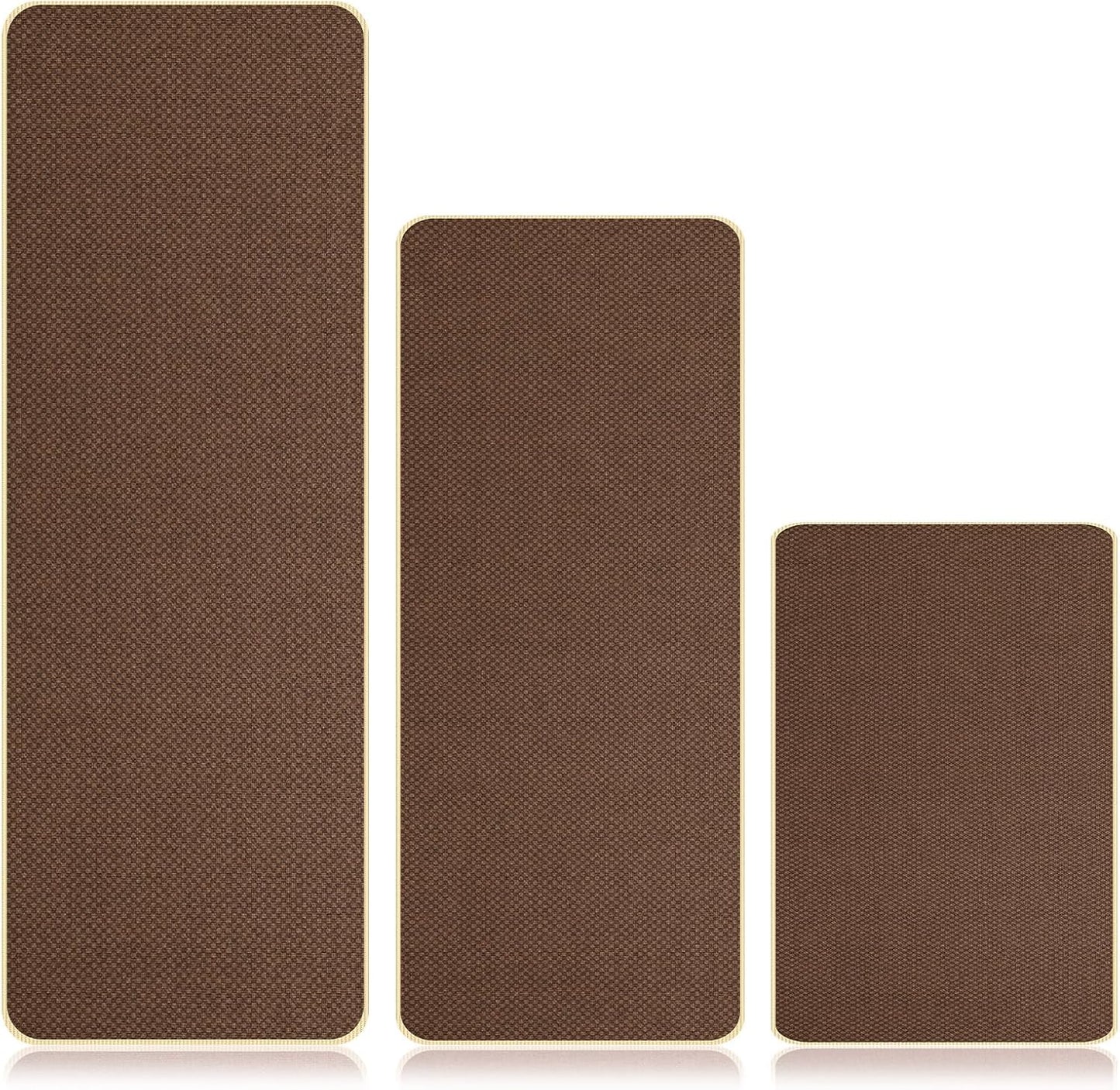 Kitchen Rugs Sets of 3 Non Slip Absorbent Stain Resistant Mats