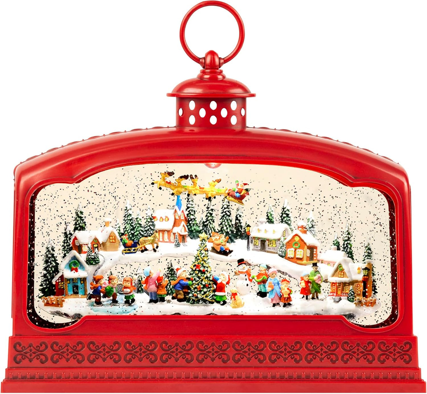 Large Christmas Snow Globes with Light and Music for Holiday Cheer