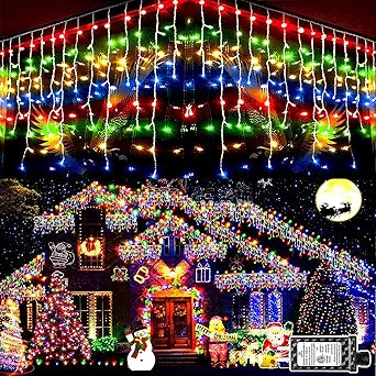 1600 LED Christmas Lights Outdoor Multicolor 164FT Timer Modes