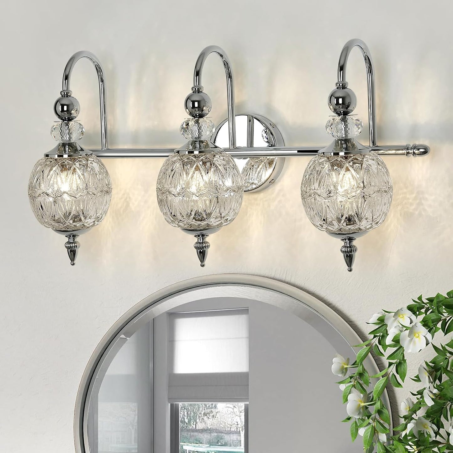Modern Bathroom Light Fixtures Polished Chrome Vanity Light