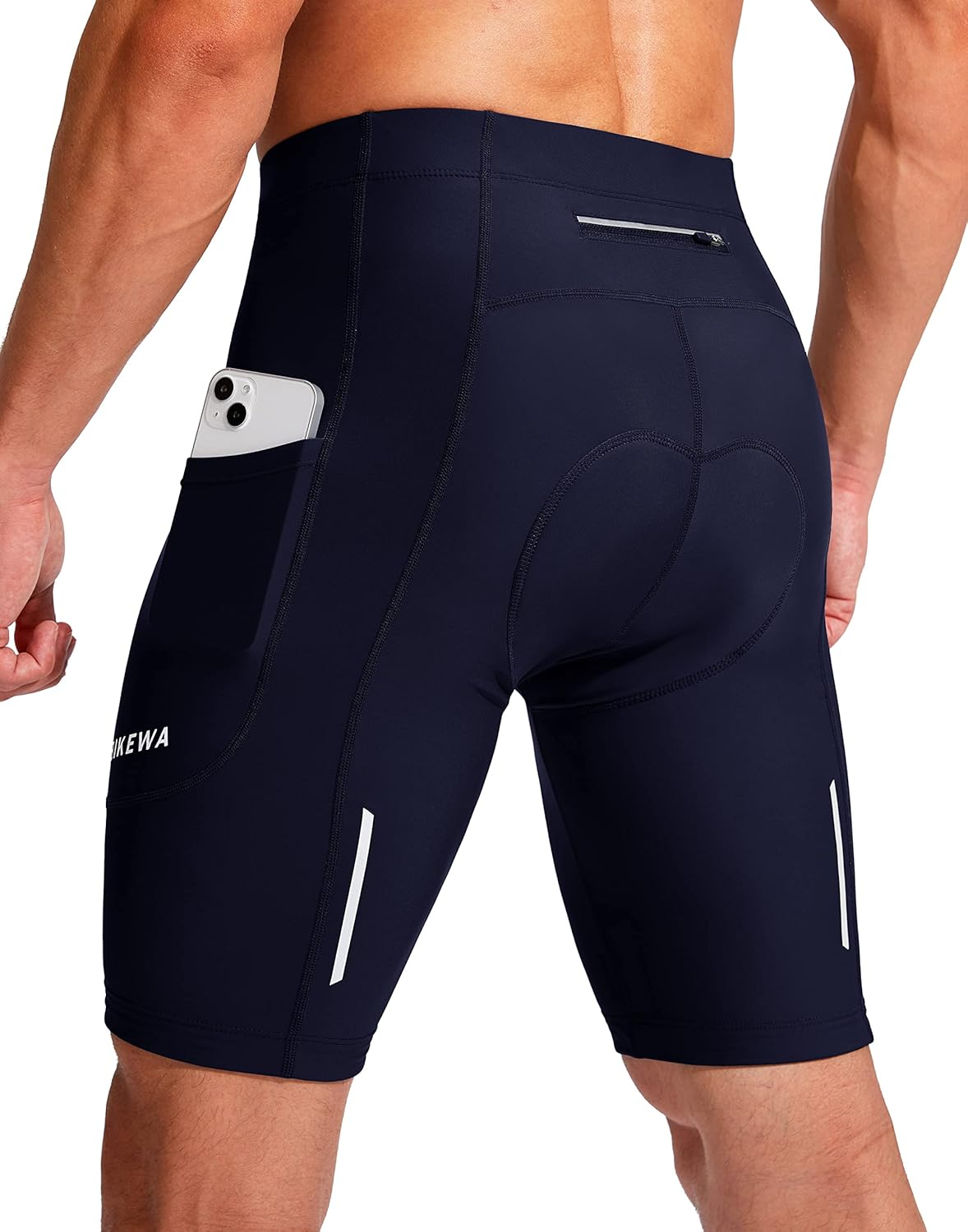 Bikewa Men's 3D Padded Cycling Shorts for Road and Mountain Biking