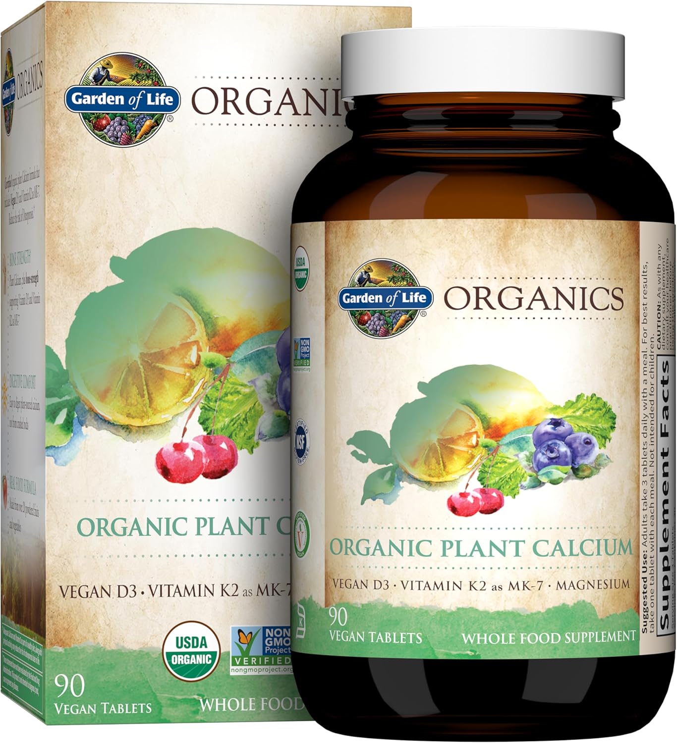 Garden of Life Calcium Supplement with Magnesium & Vitamin D3 K2