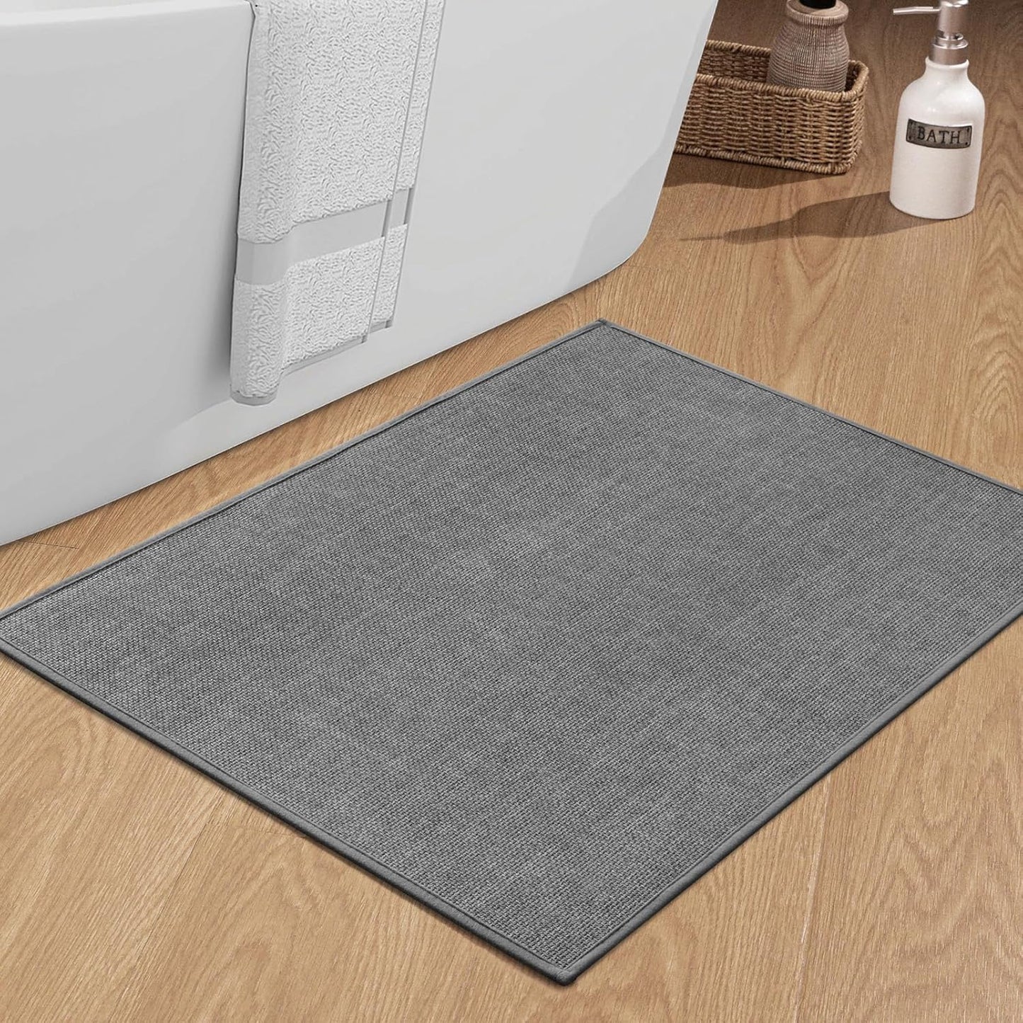 Chakme Ultra Thin Non Slip Bath Mat 36x25 for Quick Drying