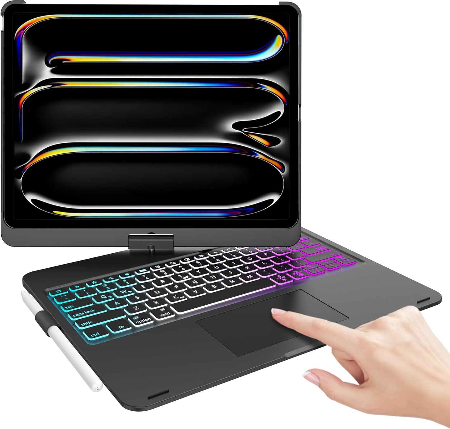 iPad Pro 13 Inch Case with Keyboard and Touchpad for M4 2024