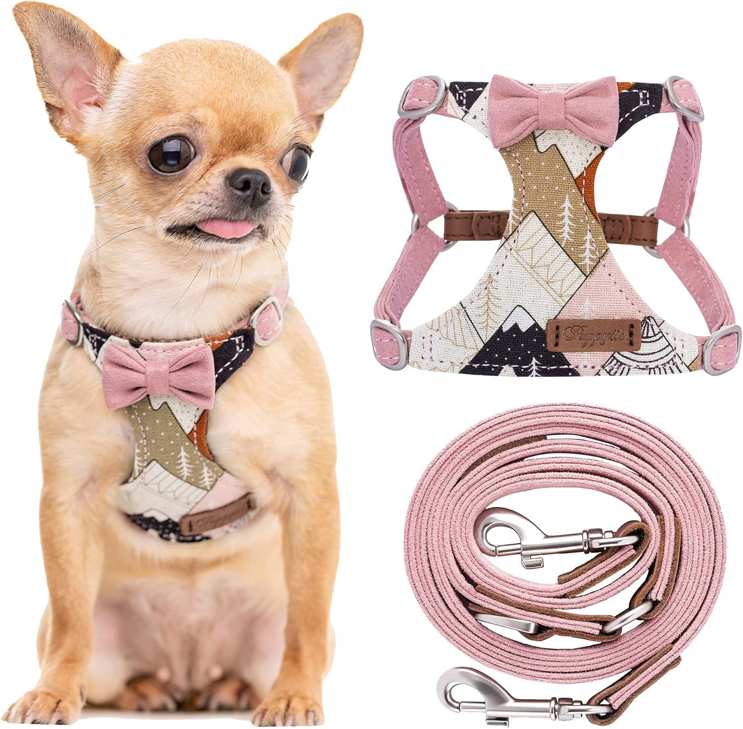 Puppytie No Pull XS Dog Harness with Multifunction Leash
