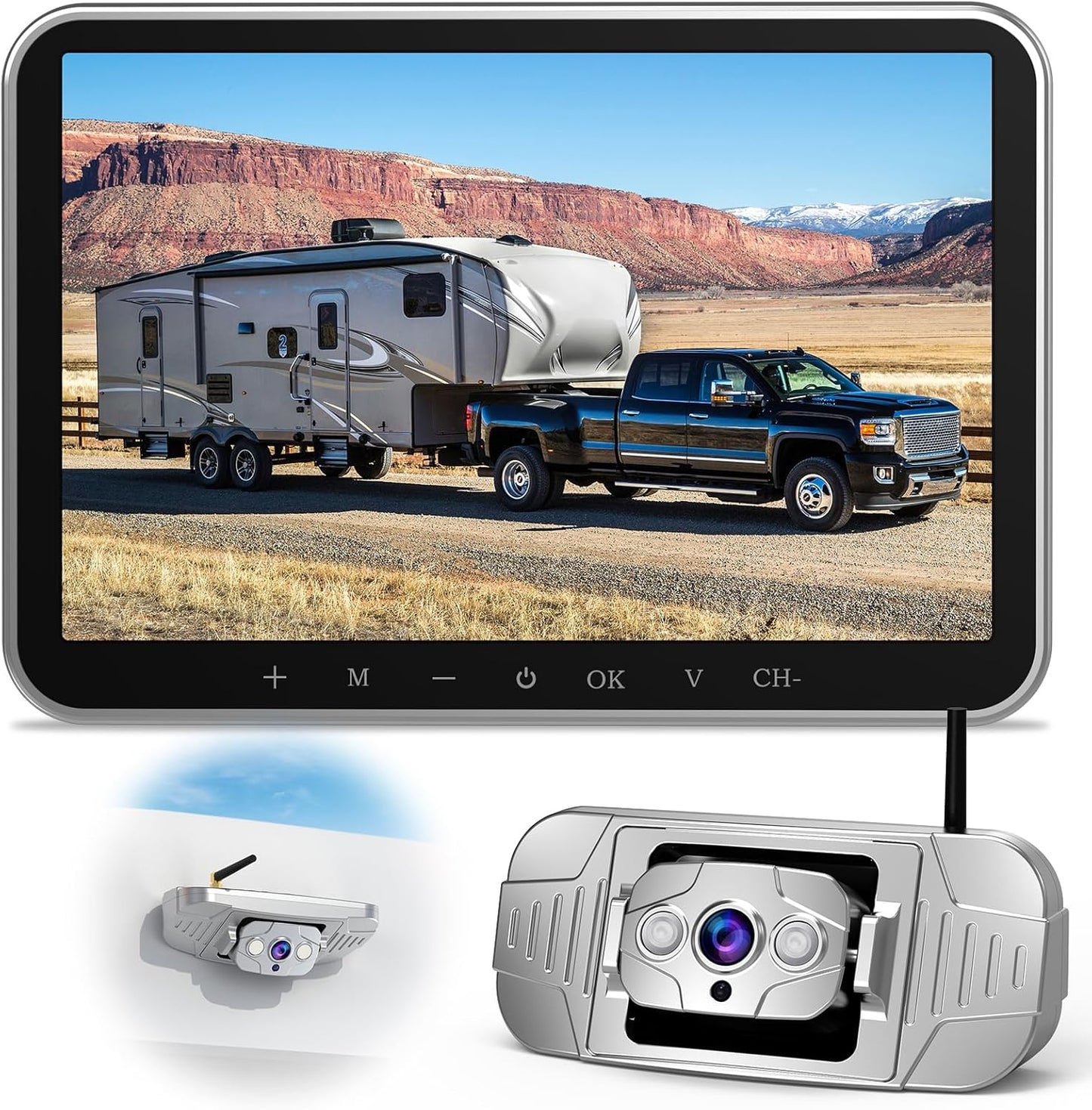 Crystal Clear RV Rear Camera - Easy Install, Night Vision, Waterproof, Furrion Compatible