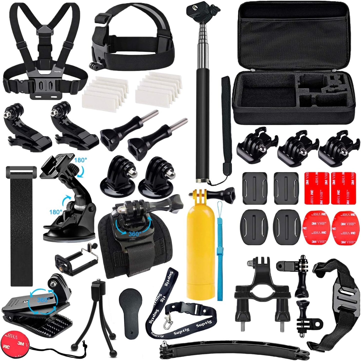 47 In 1 Action Camera Accessories Kit for GoPro and More