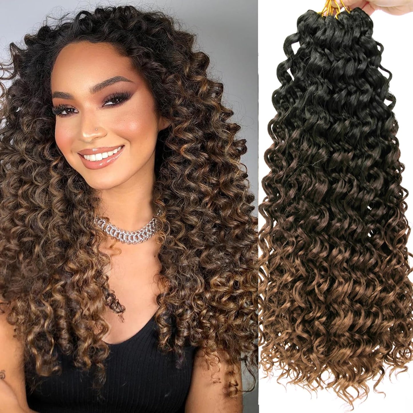 YXCHERISHAIR Curly Crochet Hair GoGo Curl Extensions for Women