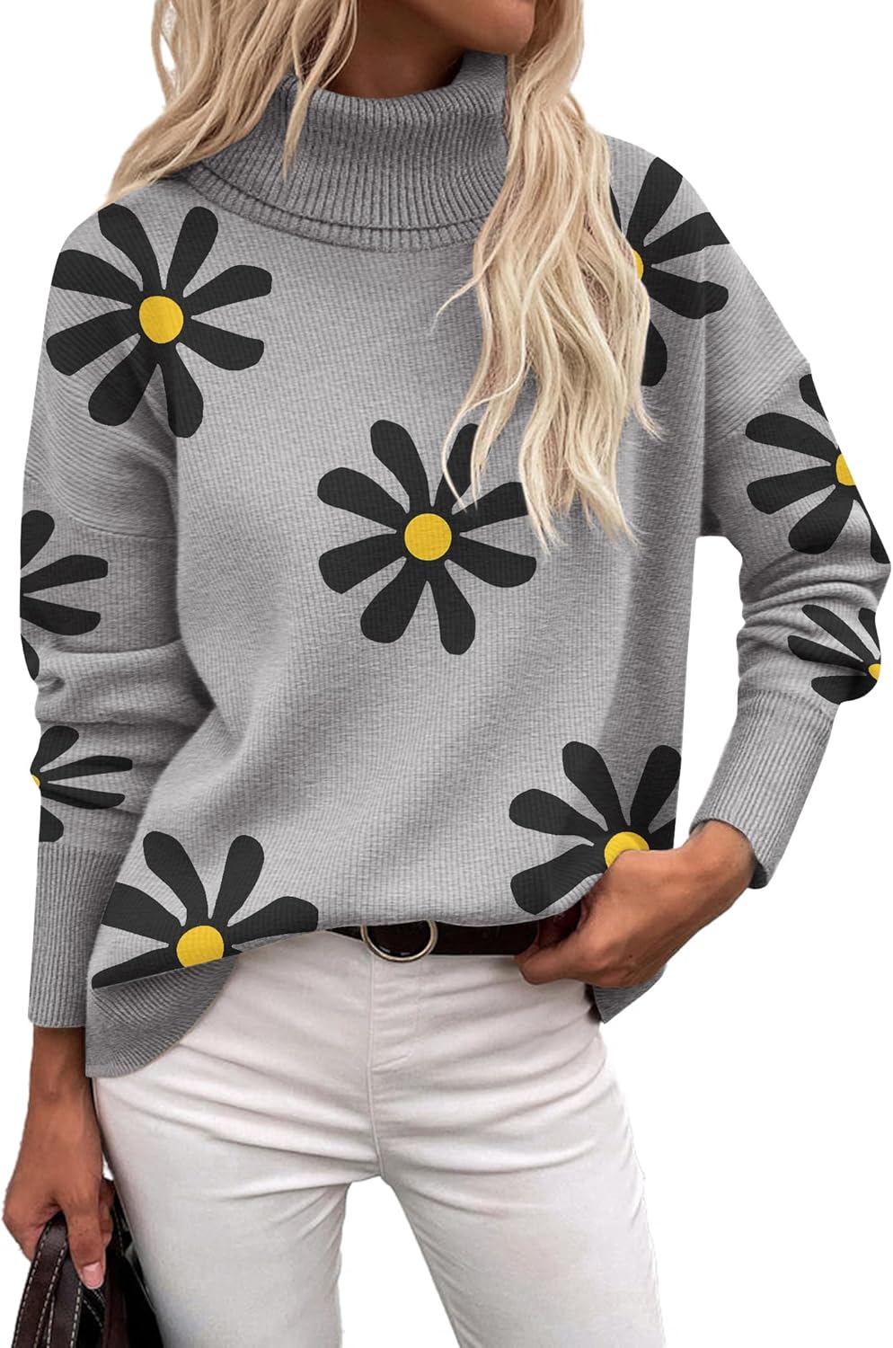 Zeagoo Women's Turtleneck Sweater for Trendy Fall Style
