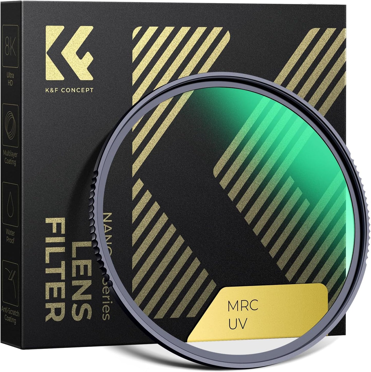 K&F CONCEPT 82mm MC UV Protection Filter for Clear Imagery