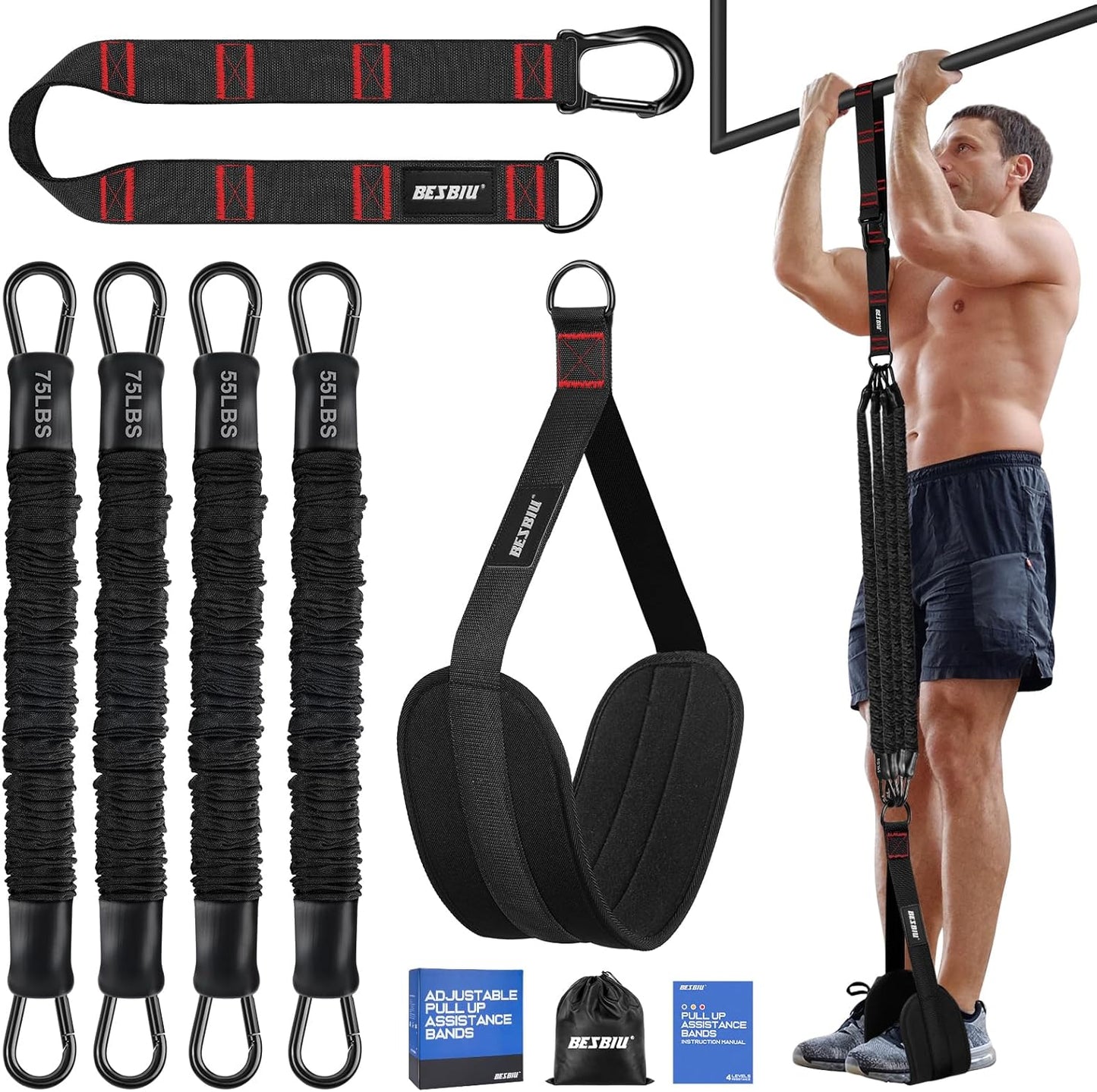 Pull Up Assistance Bands for Strength Training and Fitness