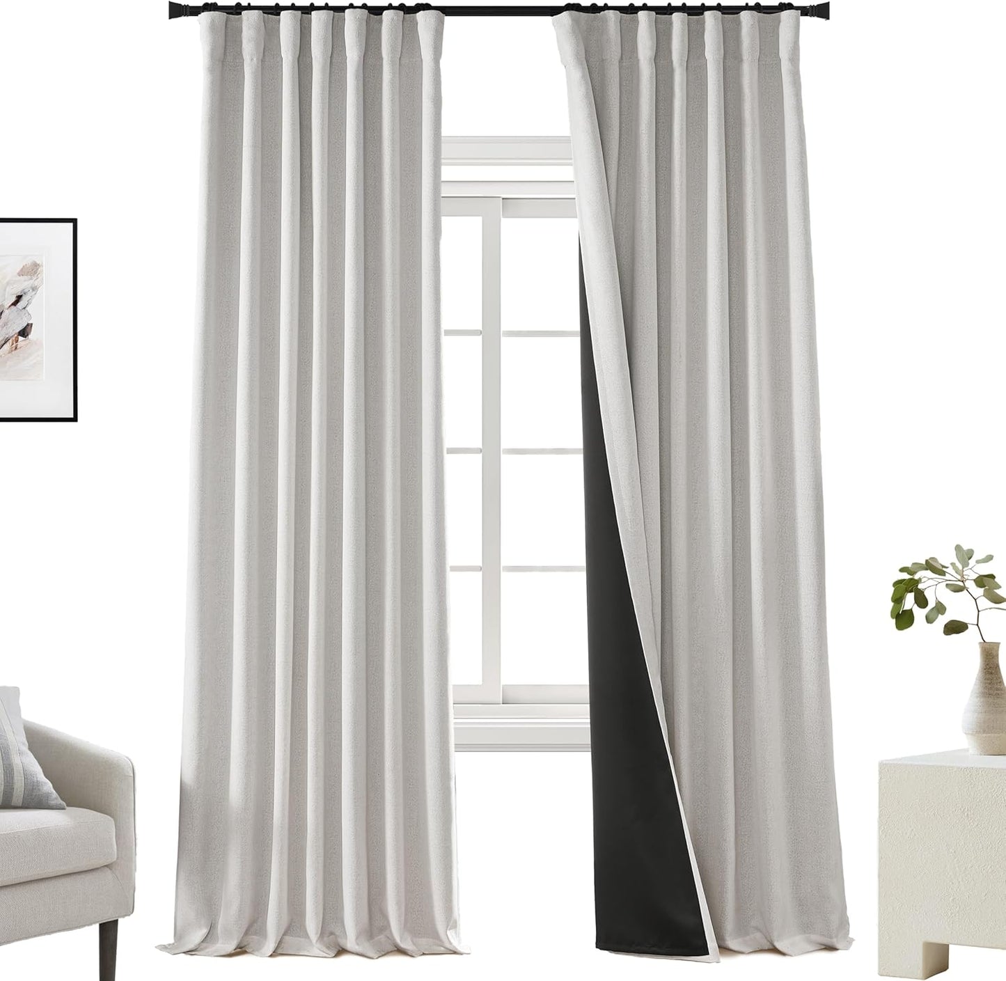 PANELSBURG Thermal Insulated Blackout Curtains for Winter Use