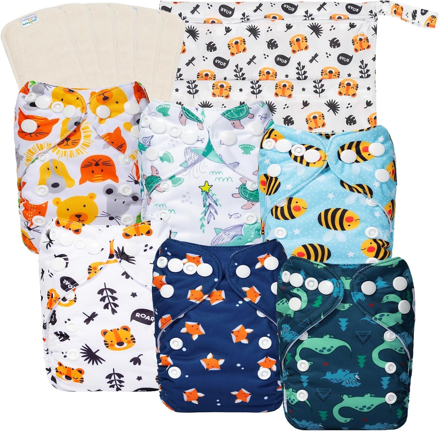 Newborn Cloth Diapers Pack of 13 for 5-12lbs Preemie Babies