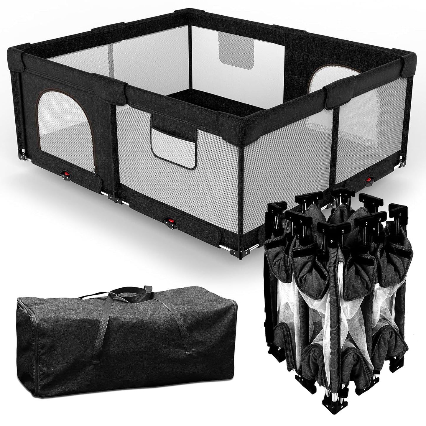 Dearlomum Foldable Baby Playpen: Safe, Portable & Fun