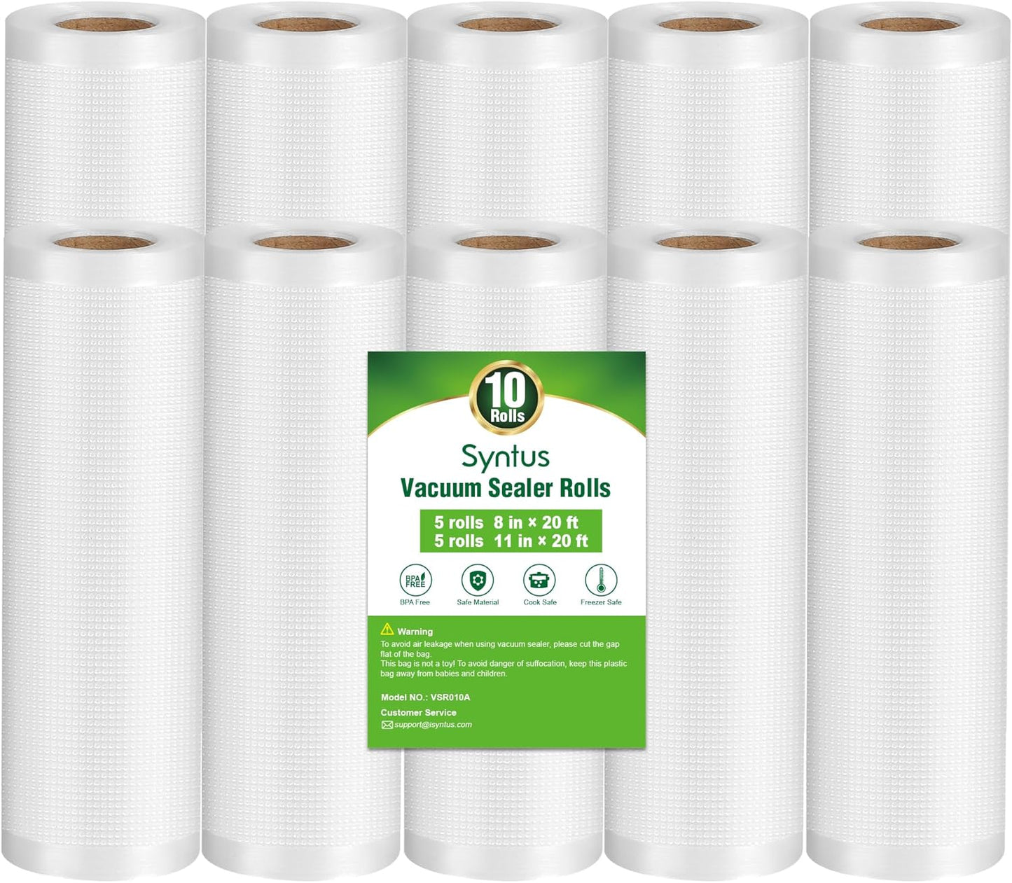Syntus Vacuum Sealer Bags for Food Storage and Meal Prep