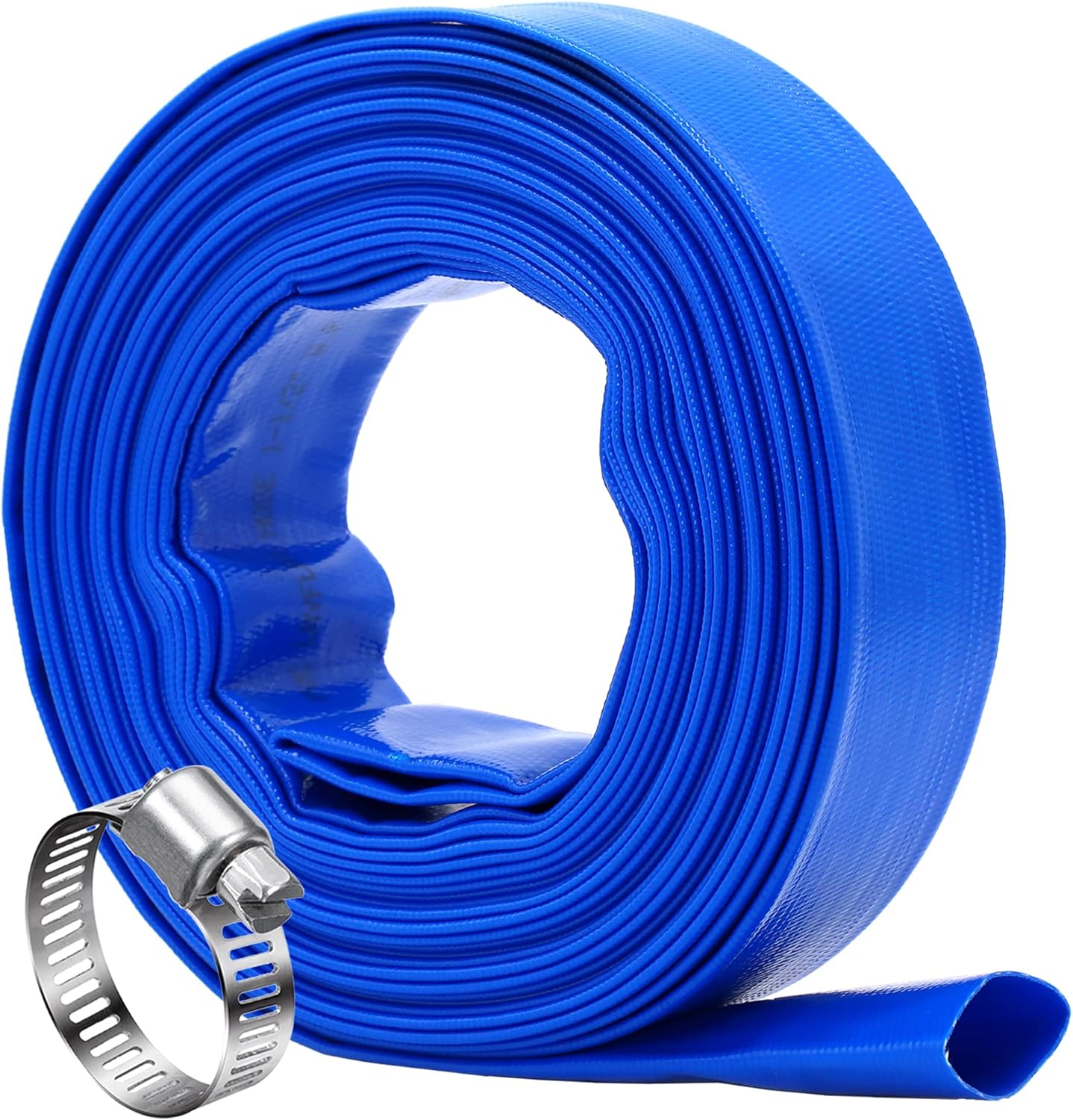 Heavy Duty 1.5in x 50 ft Pool Backwash Hose for Filtration Systems