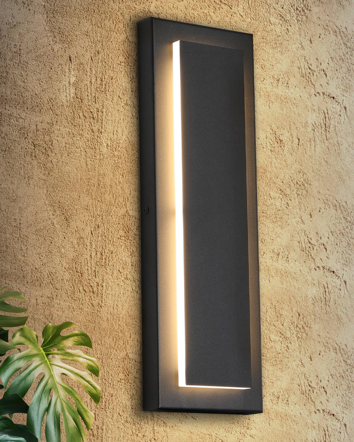 Modern Outdoor Wall Sconce with Warm White LED Lighting