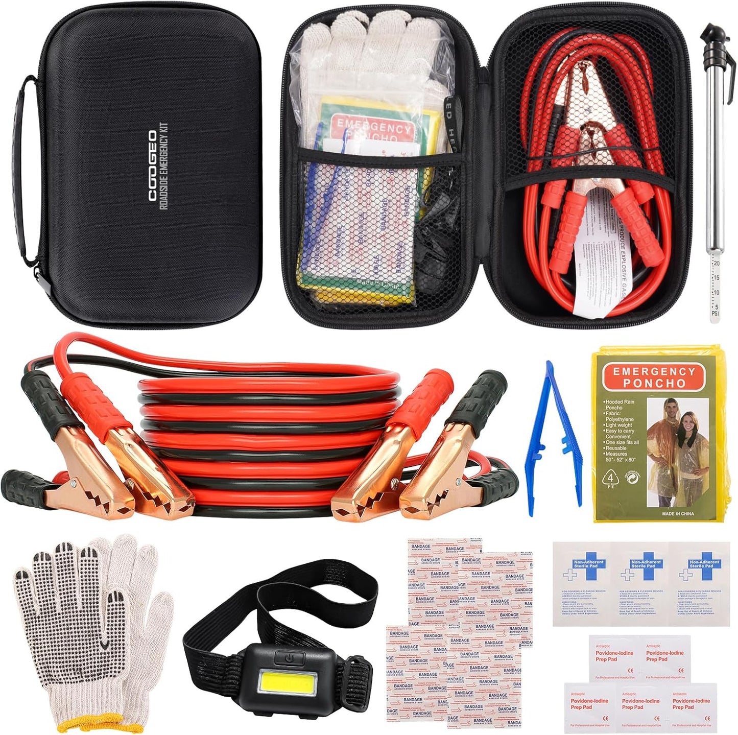 Emergency Roadside Kit for Him, COOGEO