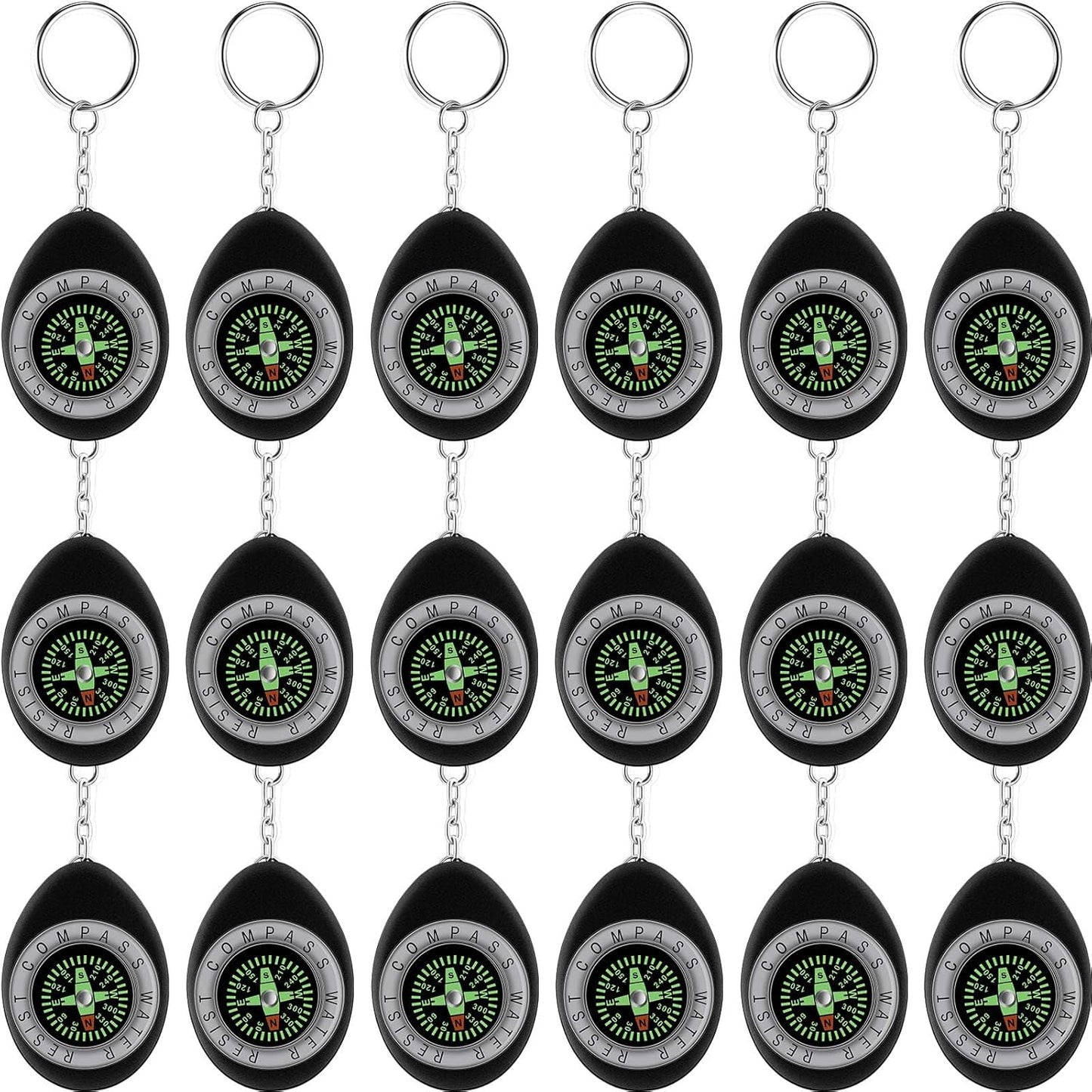 Pocket-Sized Survival Compass Set - 18 Pcs
