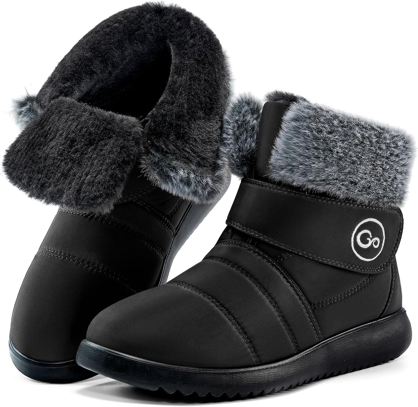 Women Snow Boots Winter Shoes Comfortable Fur Lined Waterproof