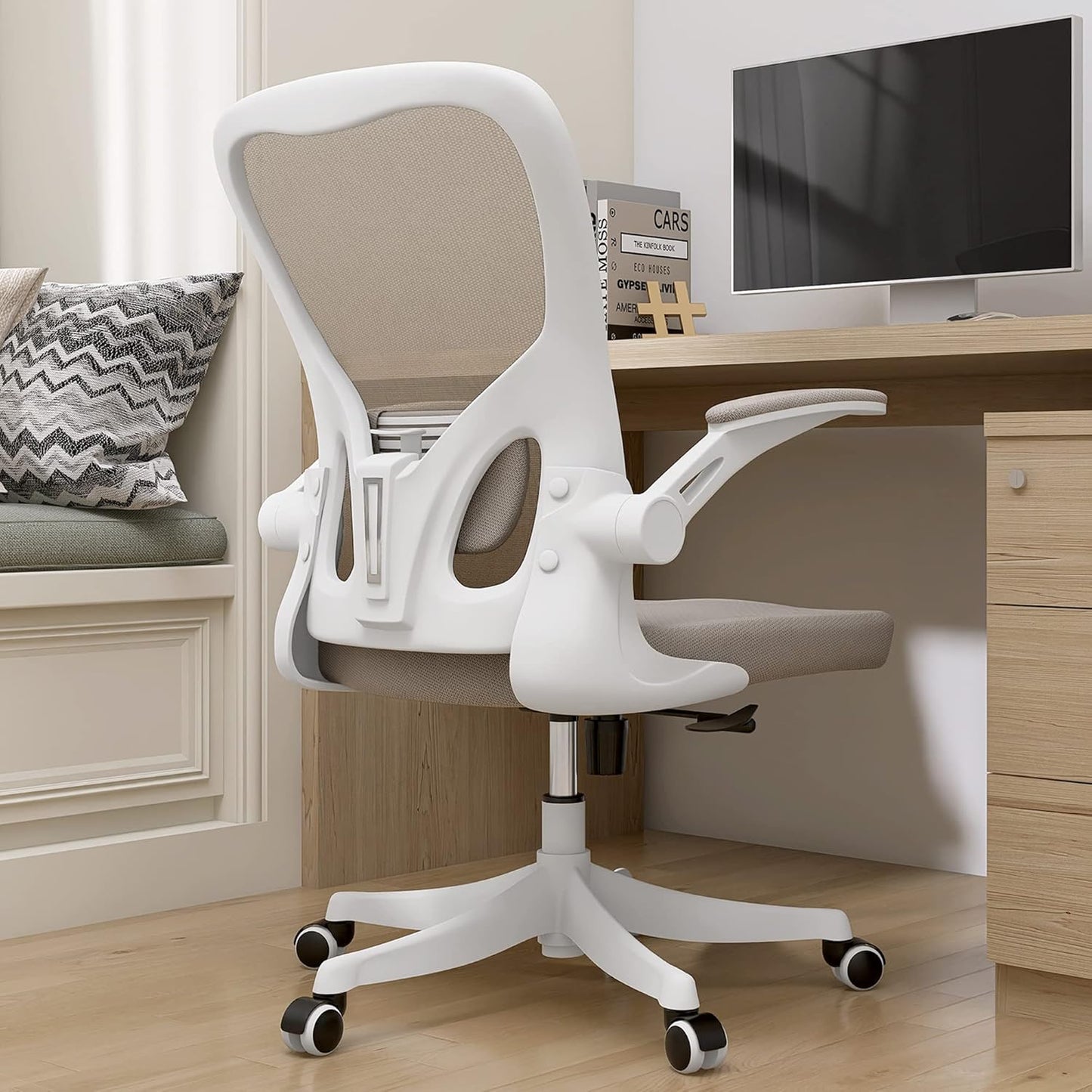 Monhey Ergonomic Office Chair with Lumbar Support and Headrest