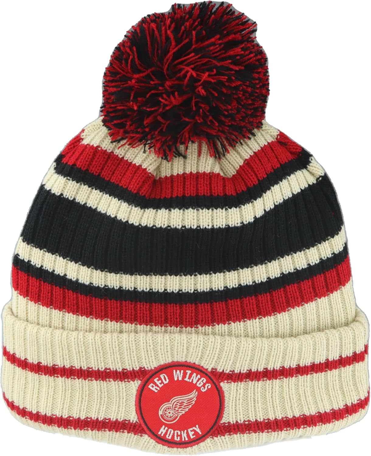 ZHATS NHL Officially Licensed Detroit Red Wings Pom Beanie