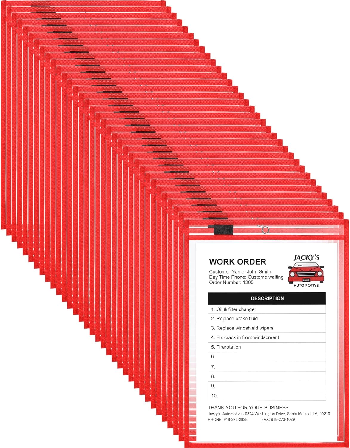 Nezyo Dry Erase Pockets for Classroom and Shop Use, 50 Pcs