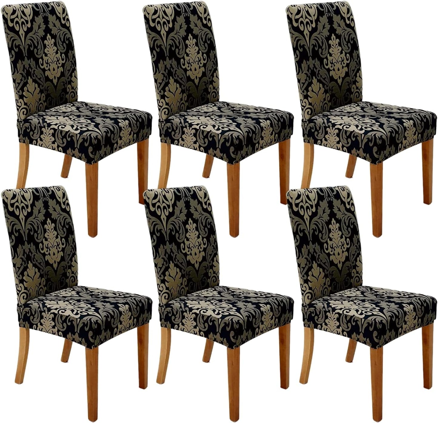 Stretch Dining Chair Covers for Home or Party - 6 Pack Set