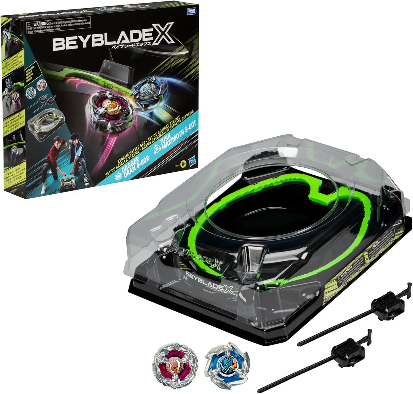 Beyblade X Xtreme Battle Set with Beystadium Arena for Kids