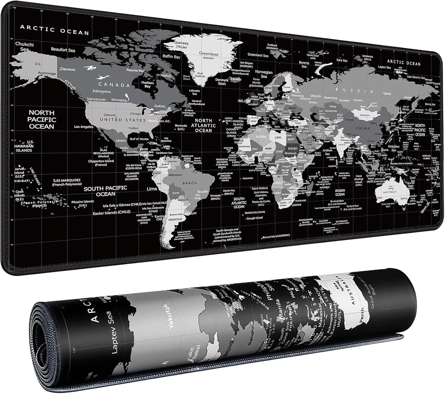 XXL Waterproof World Map Desk Pad for Ultimate Gaming