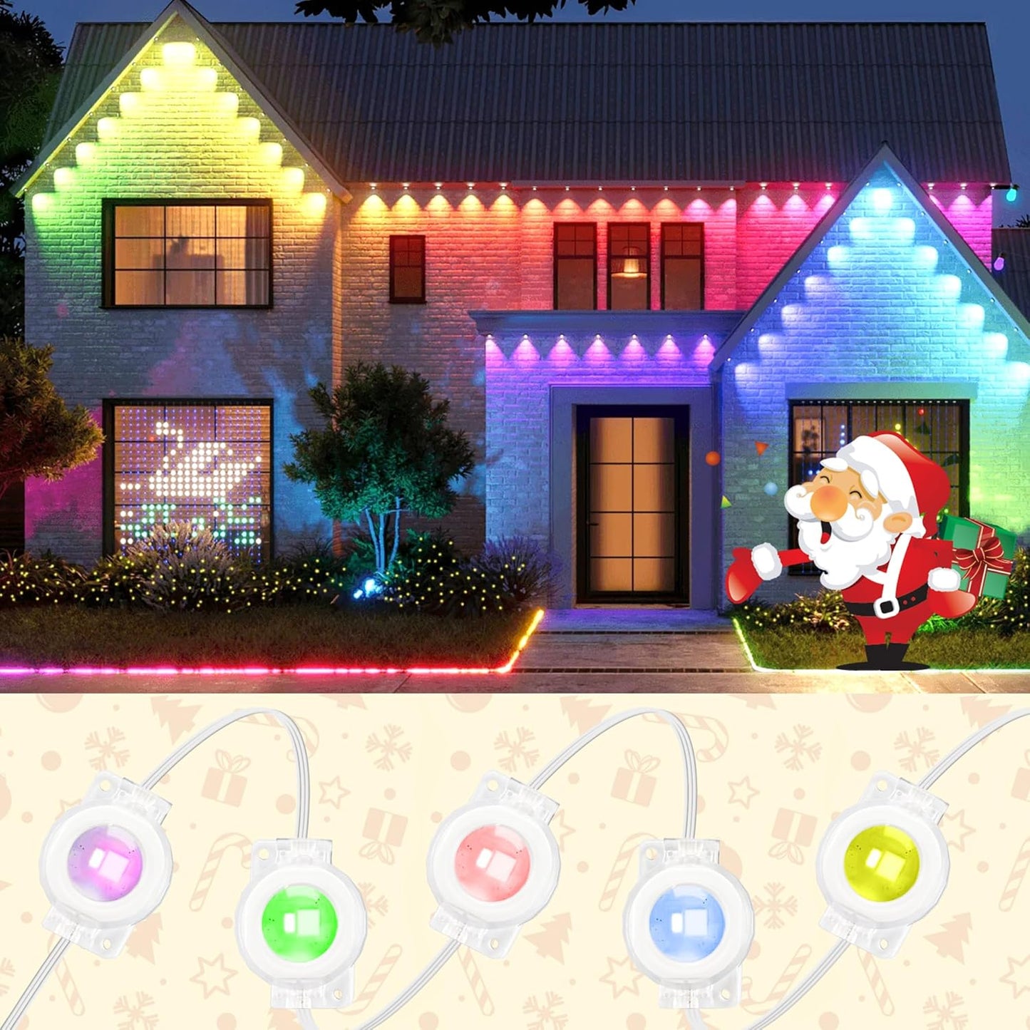 111FT Permanent Outdoor Lights for Stunning Holiday Decor