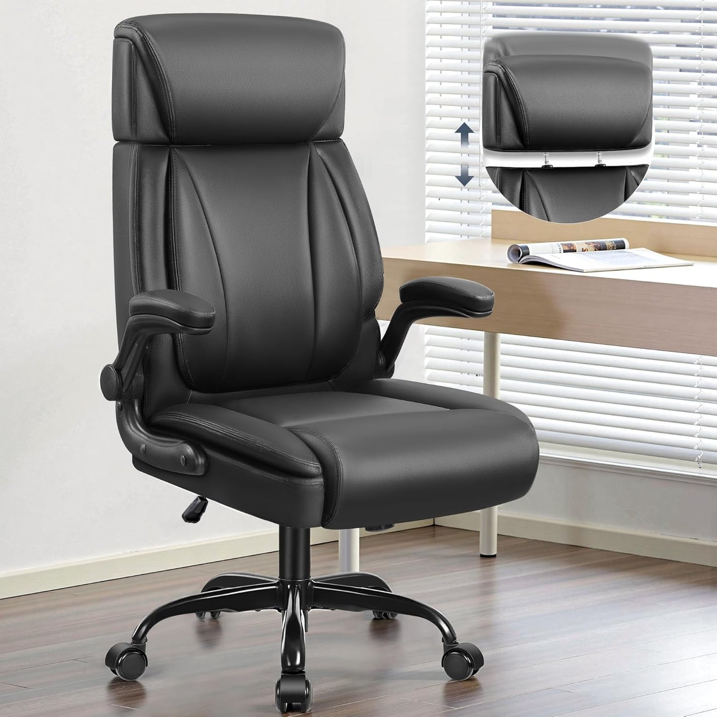 Big & Tall Executive Office Chair: Lumbar Support, BestGlory