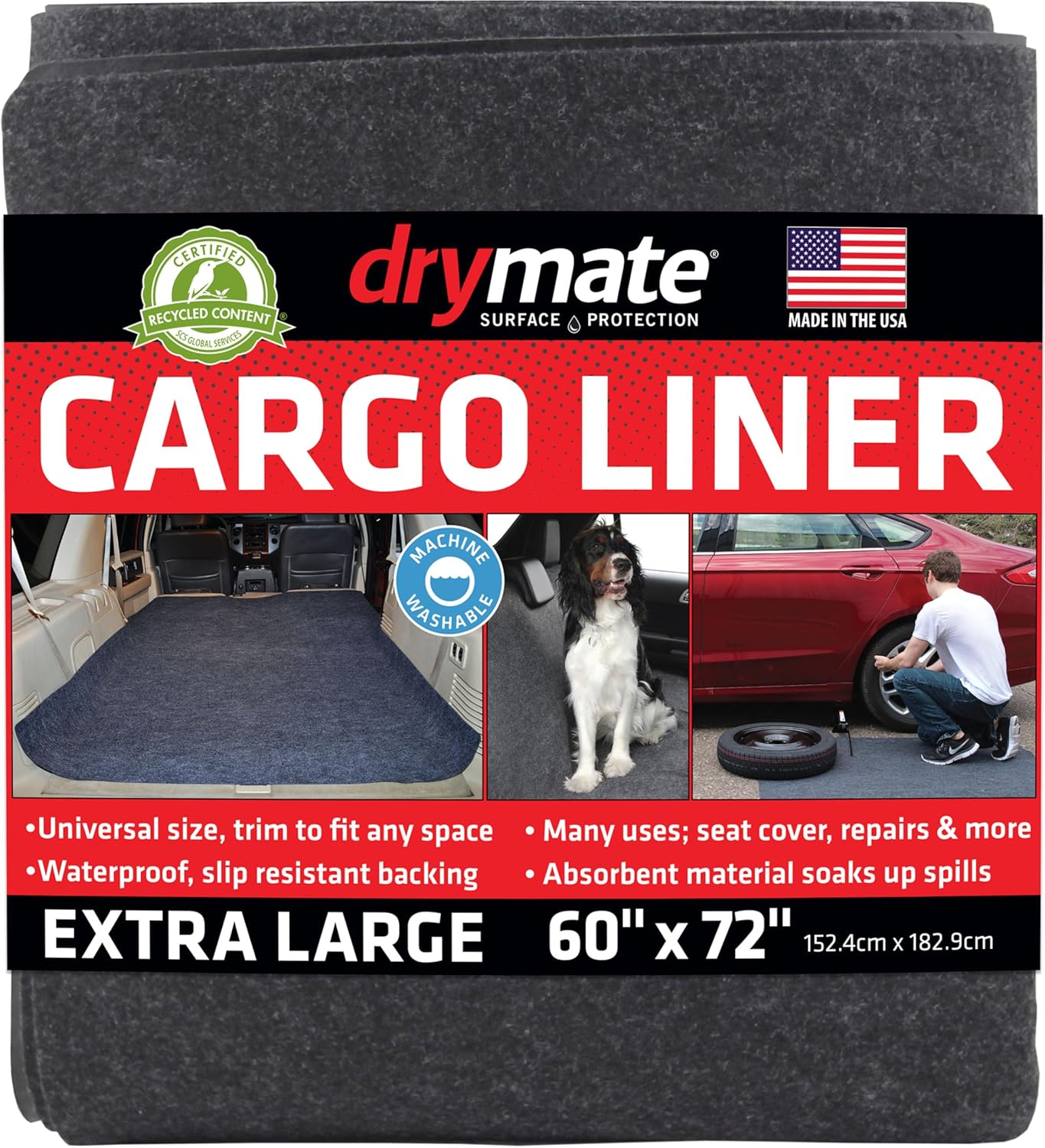 Drymate Cargo Liner Mat for SUVs, Trucks, and Cars - 60 x 72 in