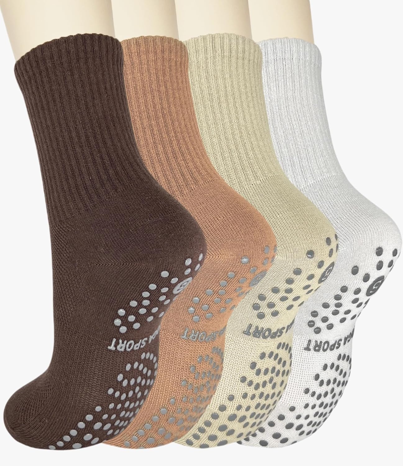 Grip-Enhanced Pilates Socks for Women by Babipany