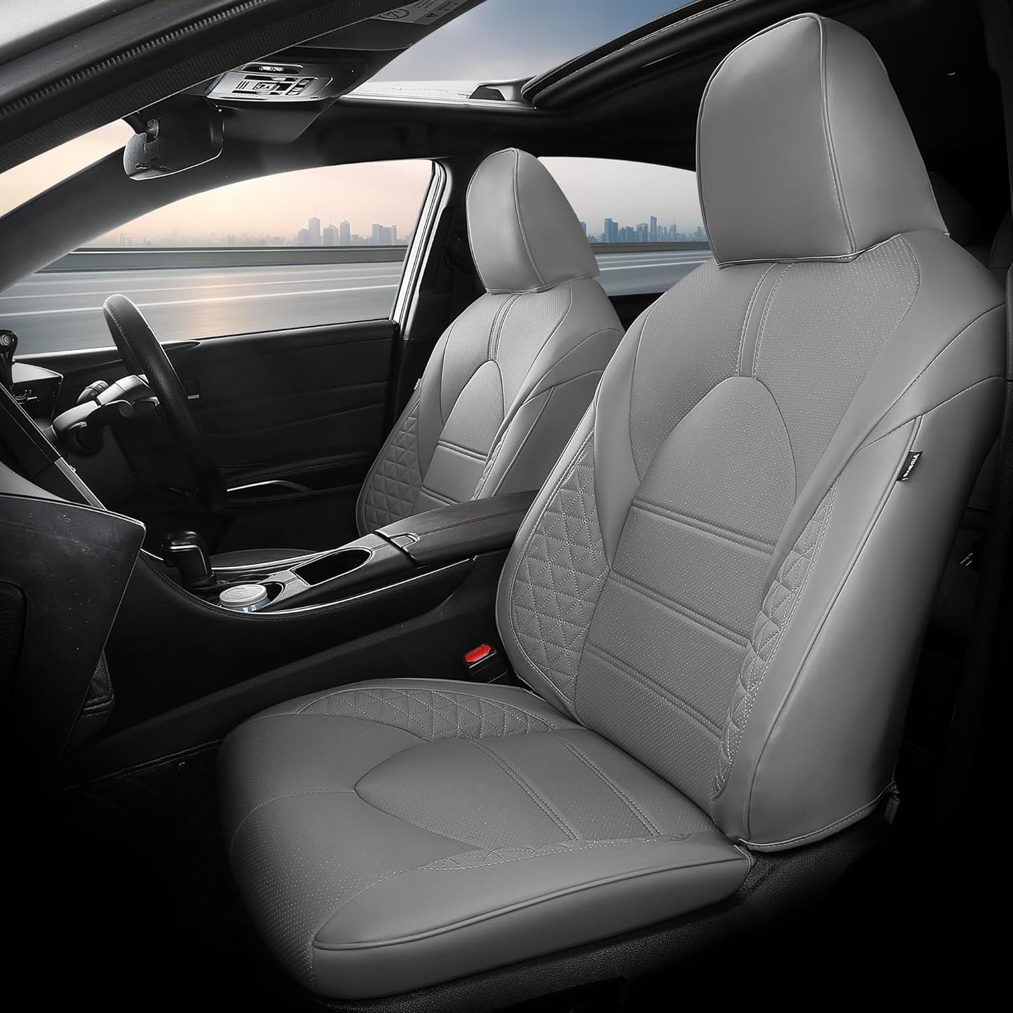 Custom Fit Seat Covers for Toyota Camry 2018-2024 - Grey